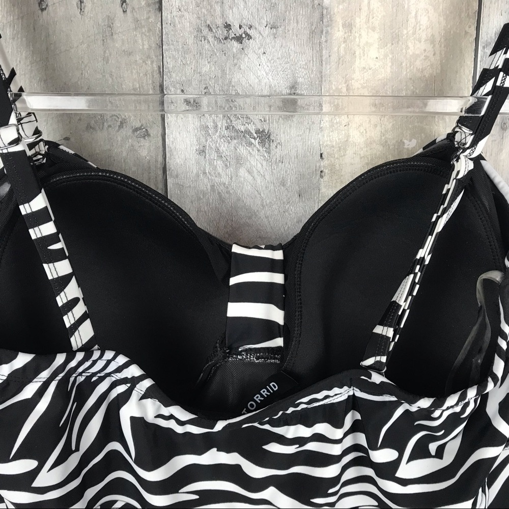 Torrid Zebra Print Tankini Top Size 3-22/24 NWT - Picture 6 of 8
